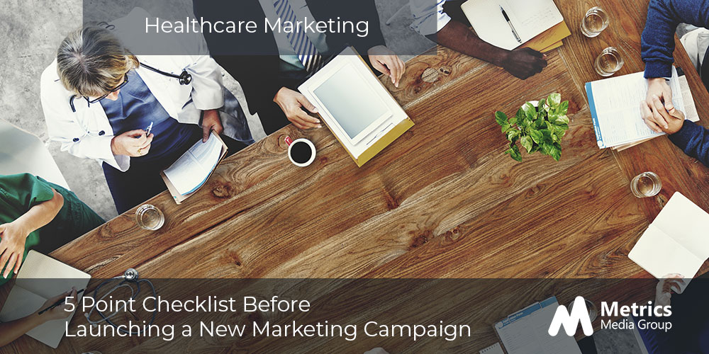 Healthcare marketing checklist for launch